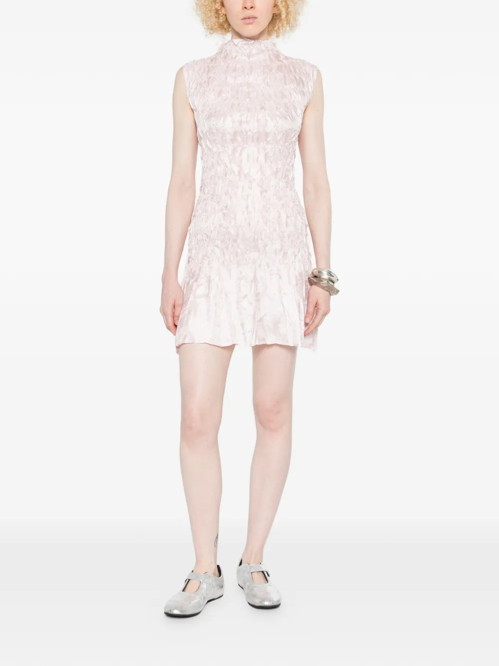  Gongdid Design Sleeveless Mini Dress - Pink 