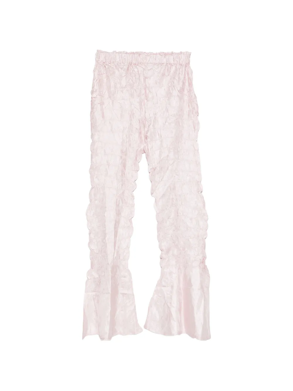 Gongdid Design scalloped ruffle trousers - Rosa