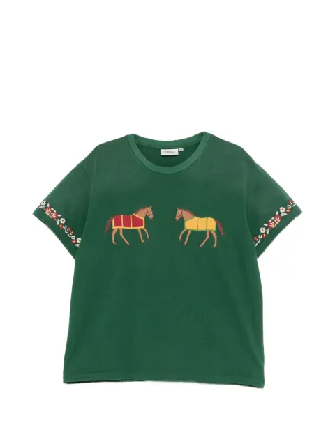FOUND horse-embroidered T-shirt