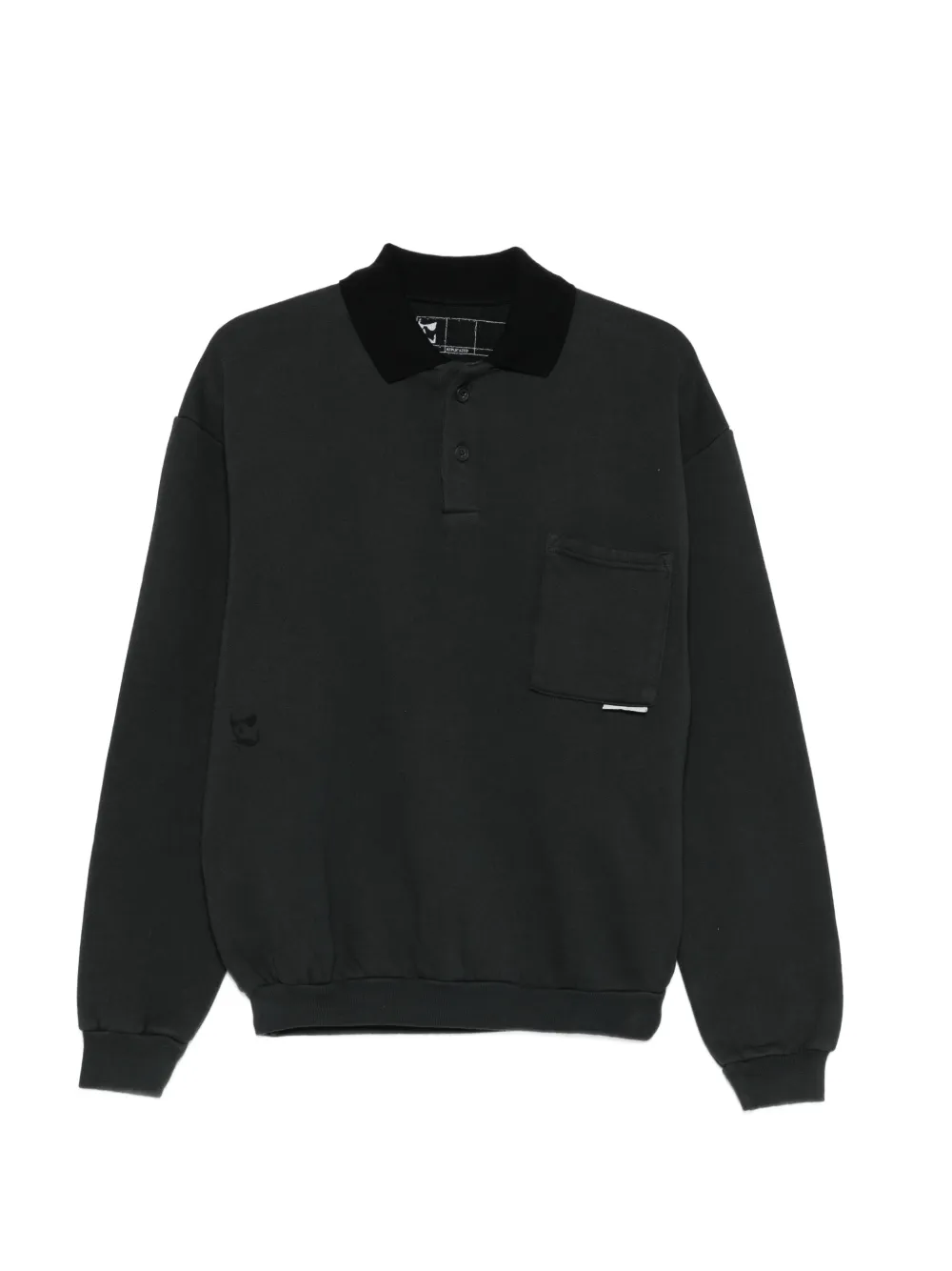 GR10K chest-pocket polo top - Nero