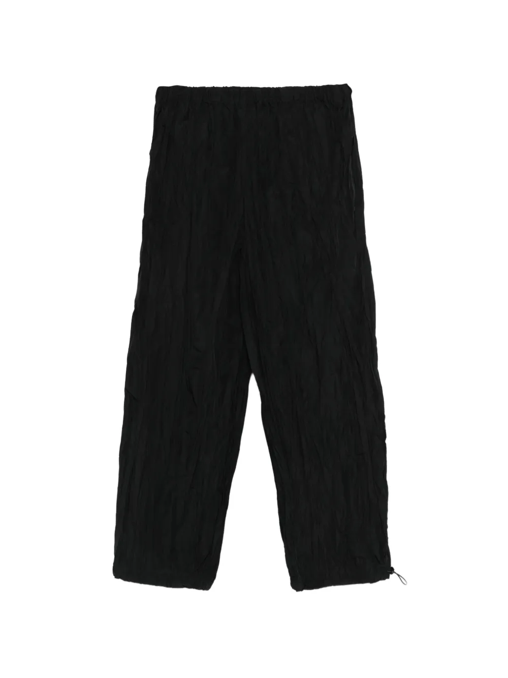 Gongdid Design drawstring wide-leg trousers - Nero