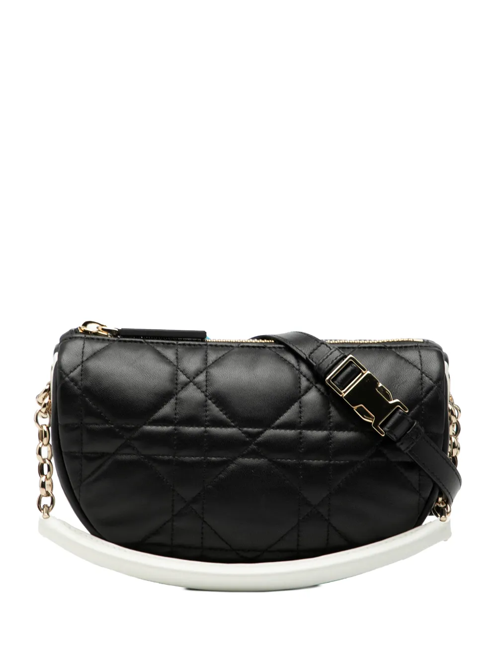 Christian Dior Pre-Owned 2021 Small Lambskin Cannage Dior Vibe Hobo satchel - Nero