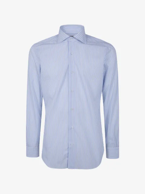Barba camisa con rayas estampadas