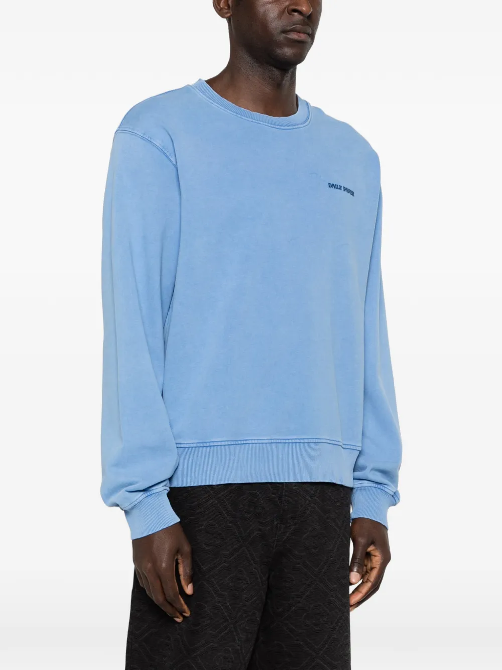 Daily Paper Sweater met logo Blauw