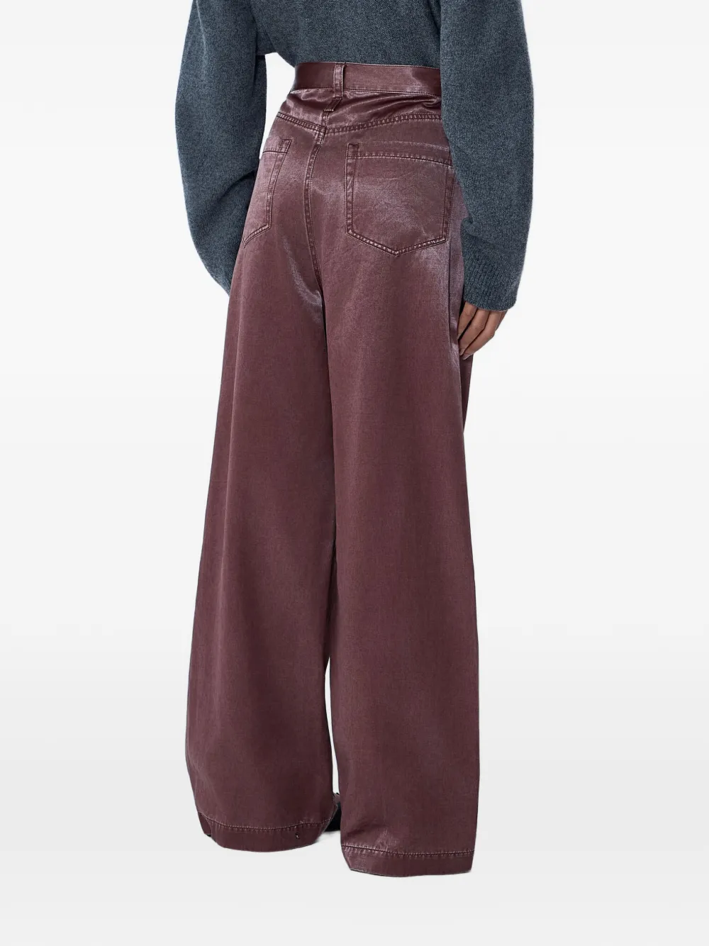  Issey Miyake Vaqueros Anchos - Marrón 