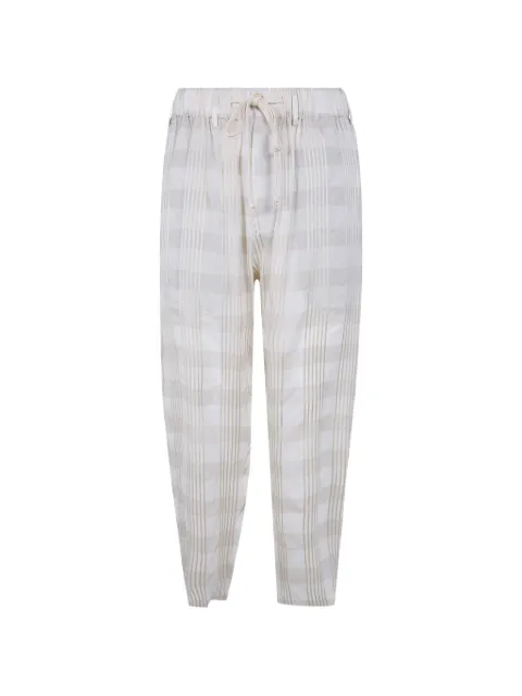 Uma Wang checked tapered trousers