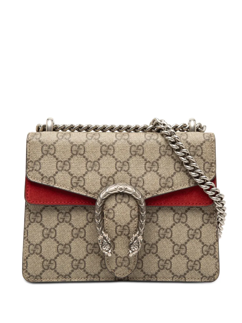 Gucci Pre-Owned 2016-2025 Small GG Supreme Dionysus crossbody bag - Marrone