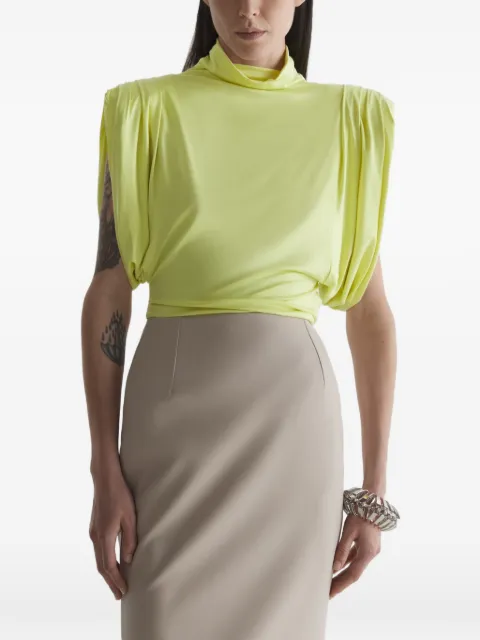 Mugler blusa de tejido jersey