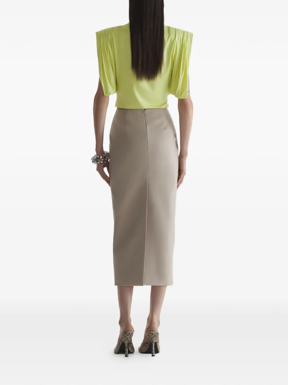 Mugler Jersey blouse Groen