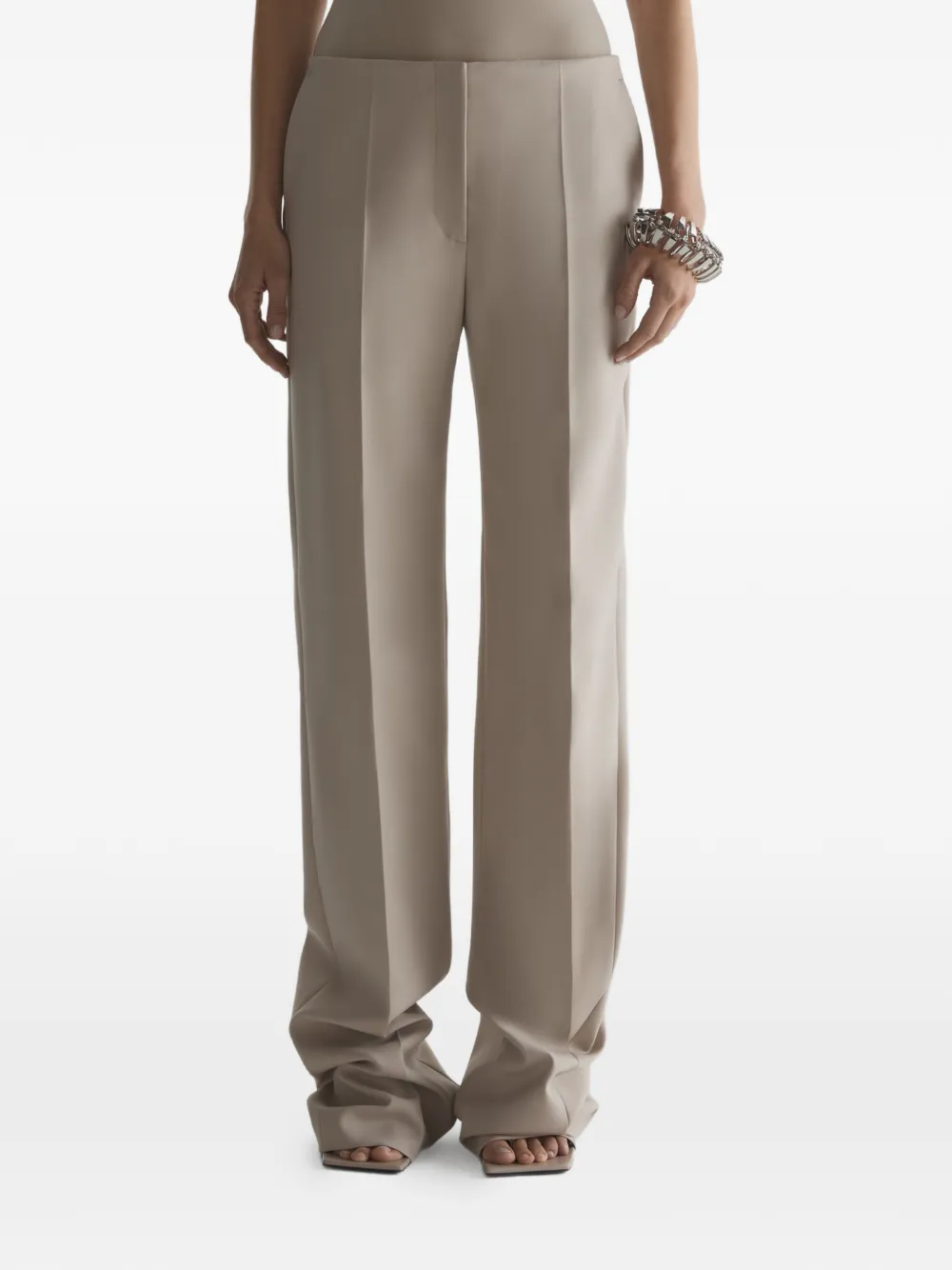 Mugler low-rise trousers - Toni neutri