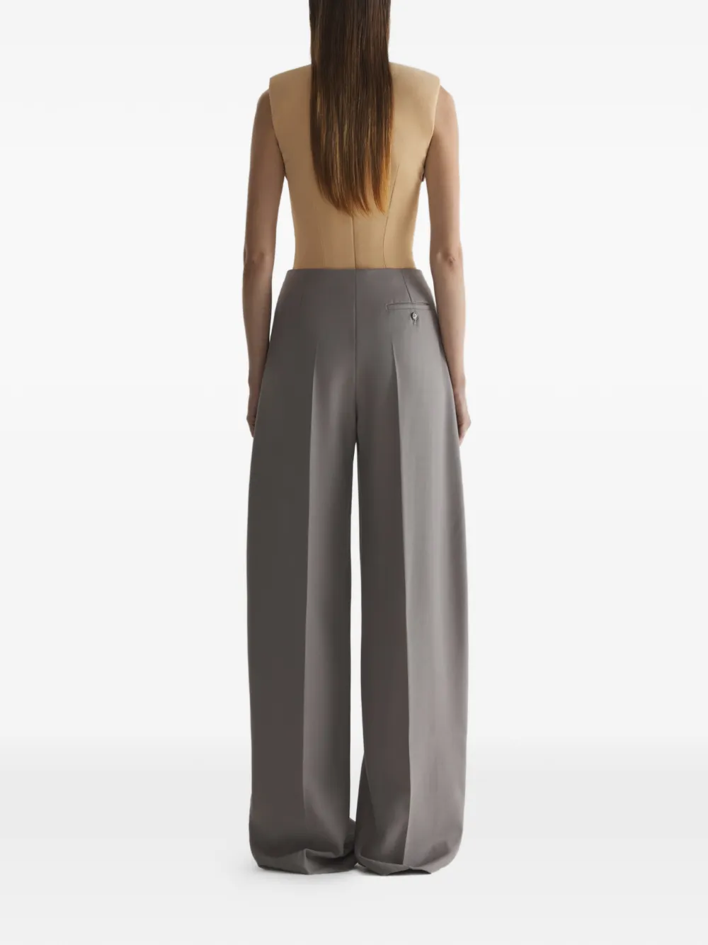 Mugler Verfraaide tanktop Beige