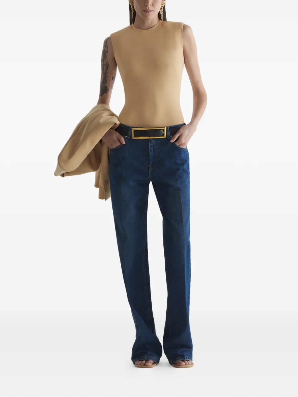  Mugler Sleeveless Body - Neutrals 