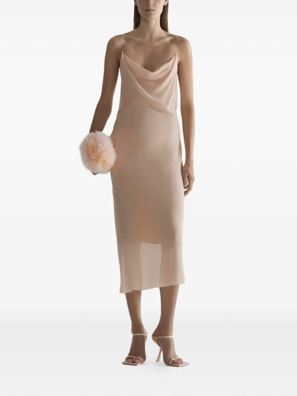 Mugler Abito Illusion - Toni neutri