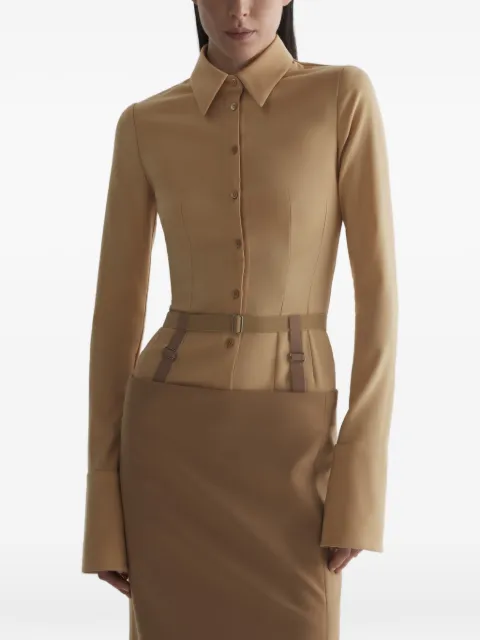 Mugler chemise ceinturée