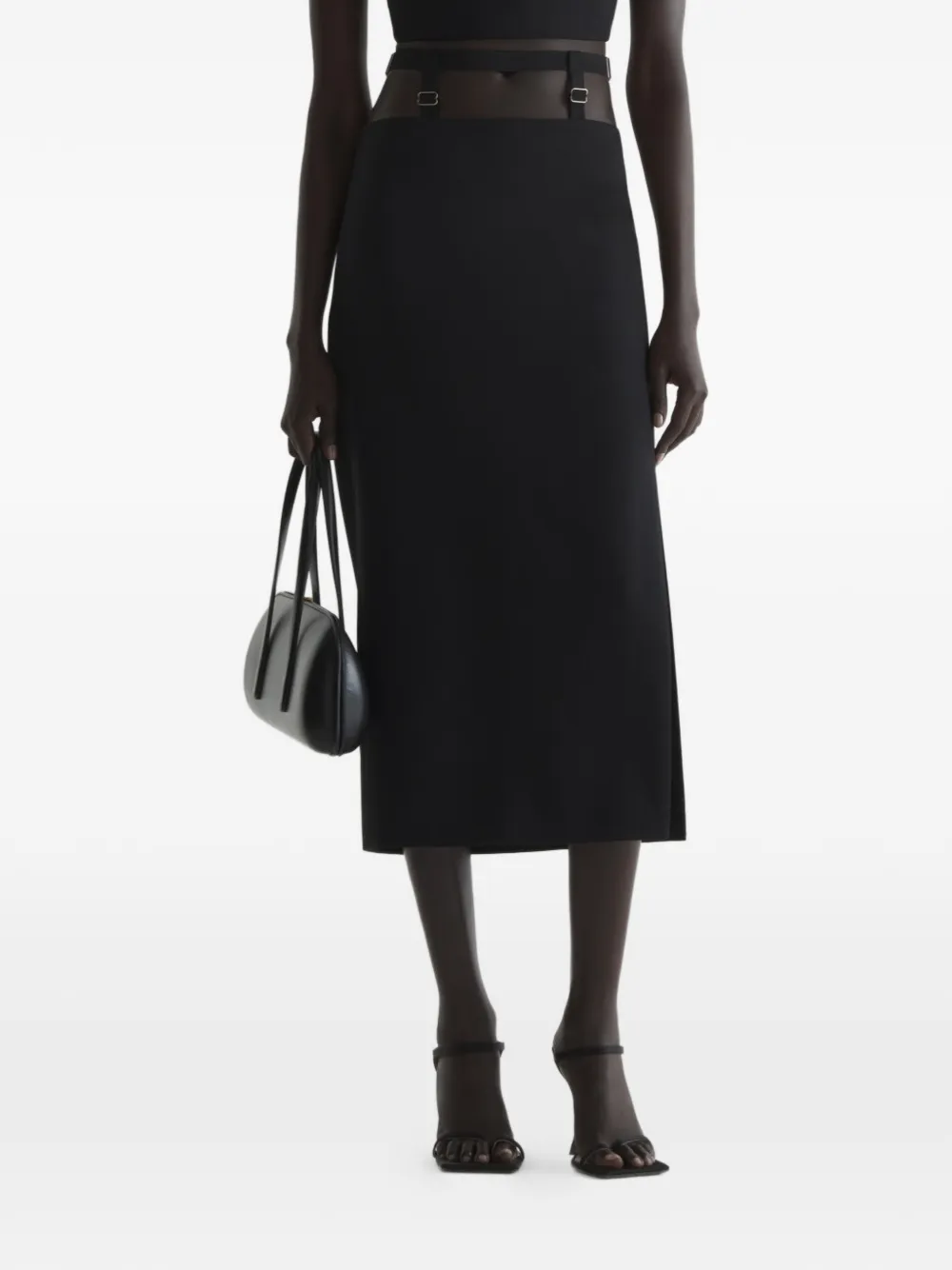 Mugler Suspended skirt - Nero