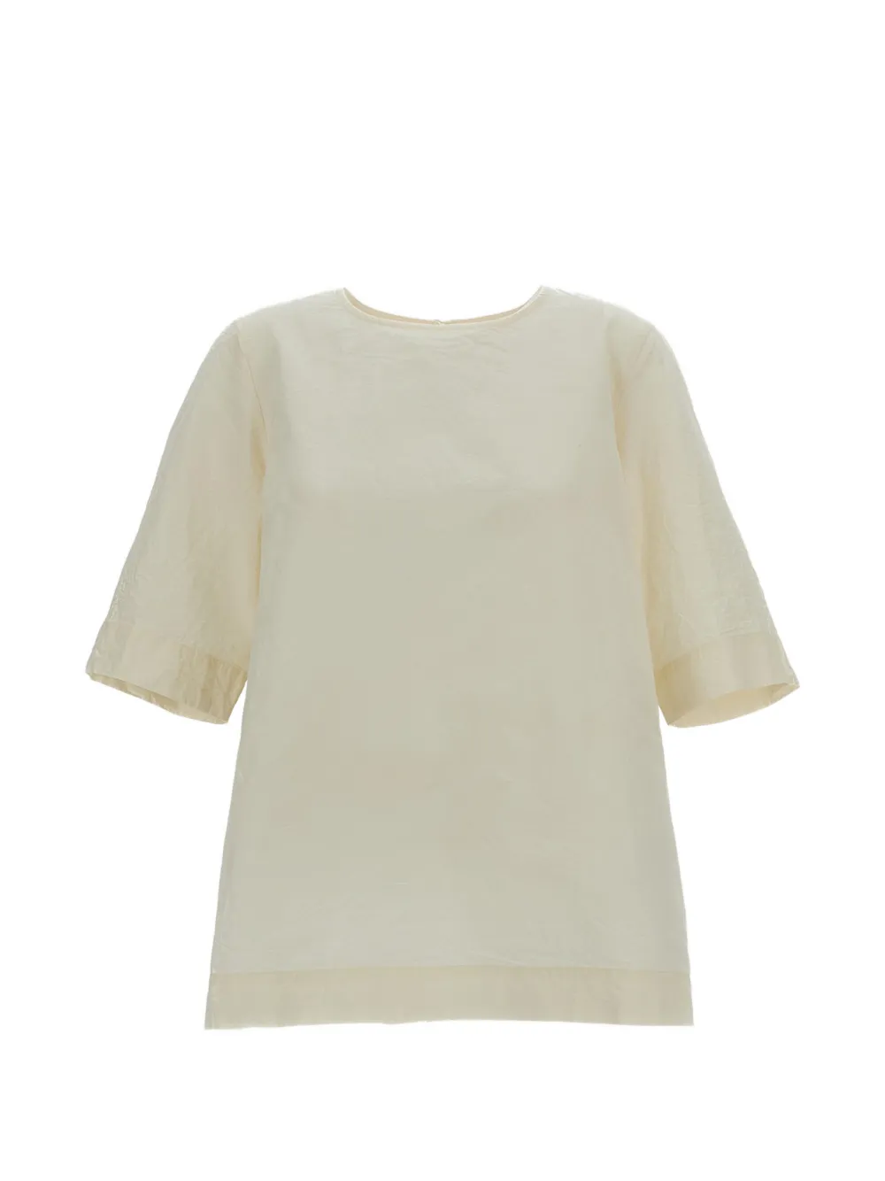 Casey Casey T-shirt con ruches - Toni neutri