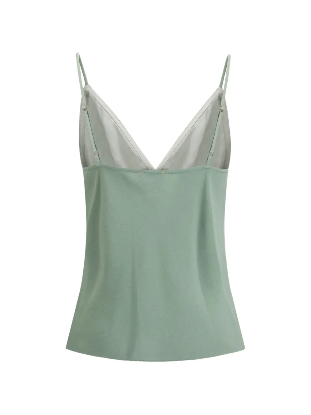  Forte Forte V-neck Satin Top - Green 