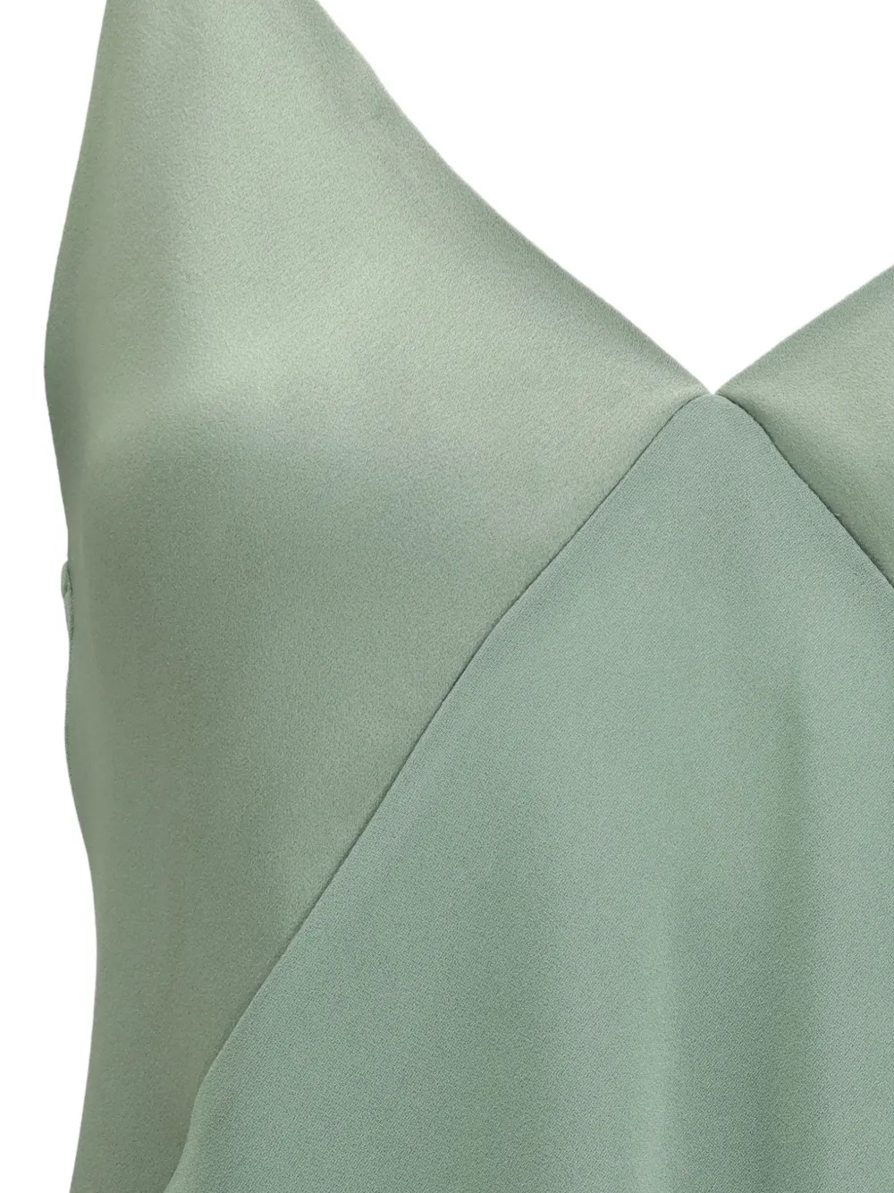  Forte Forte V-neck Satin Top - Green 