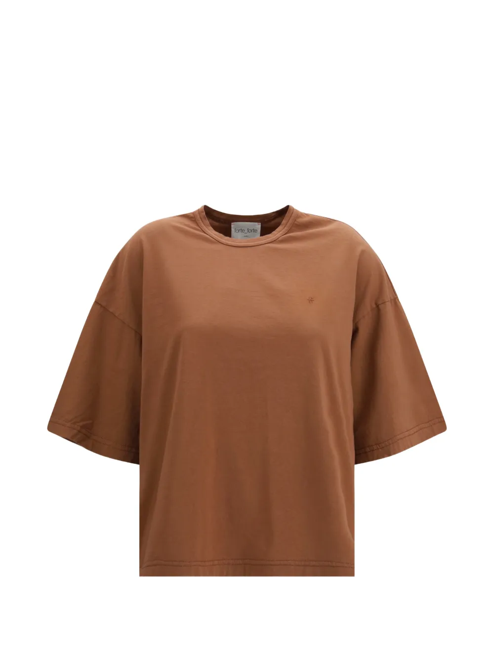 Forte Forte oversized embroidered T-shirt - Marrone