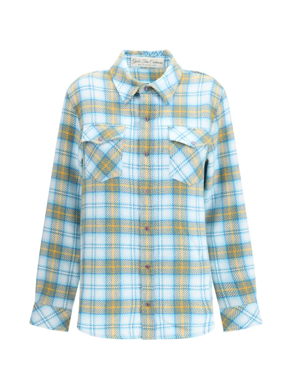 GOD'S TRUE CASHMERE Freedom cashmere shirt - Blu