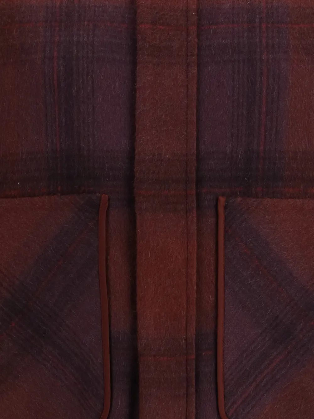  God's True Cashmere Gradtitude Plaid Jacket - Brown 