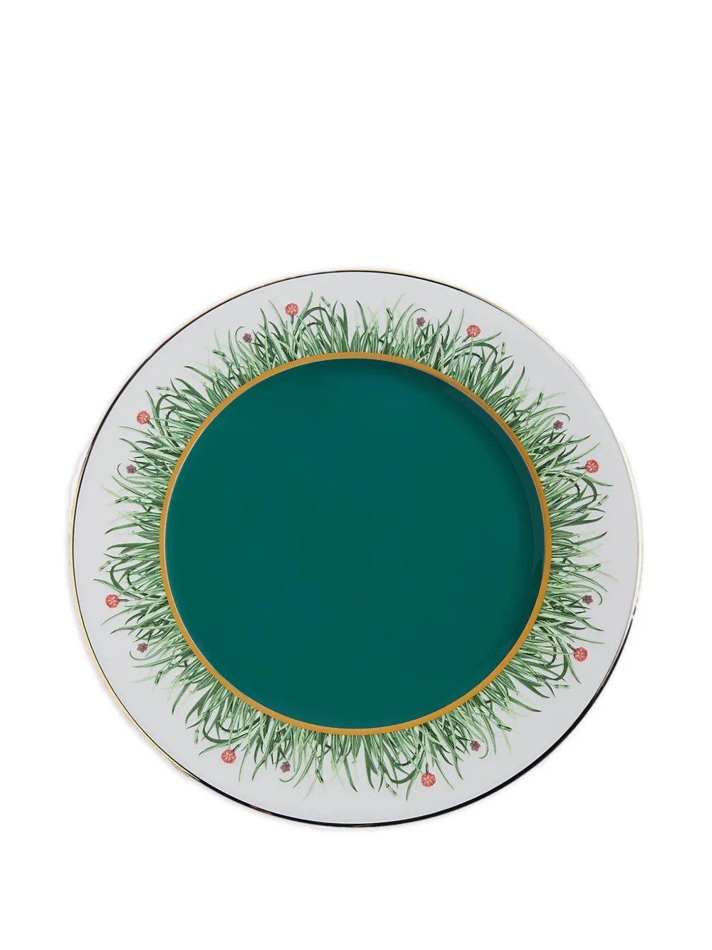 La DoubleJ floral porcelain plate - Verde