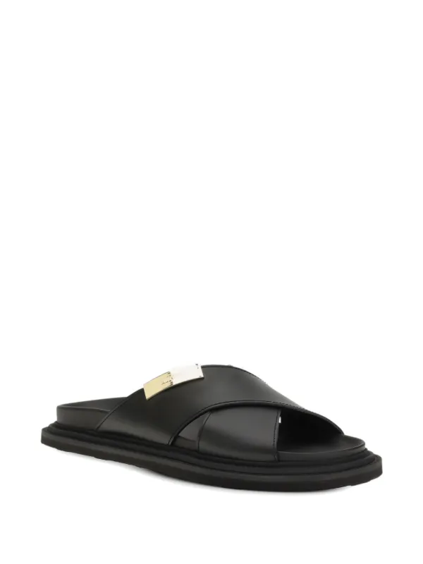 Moschino criss-cross Sandals | Black | FARFETCH