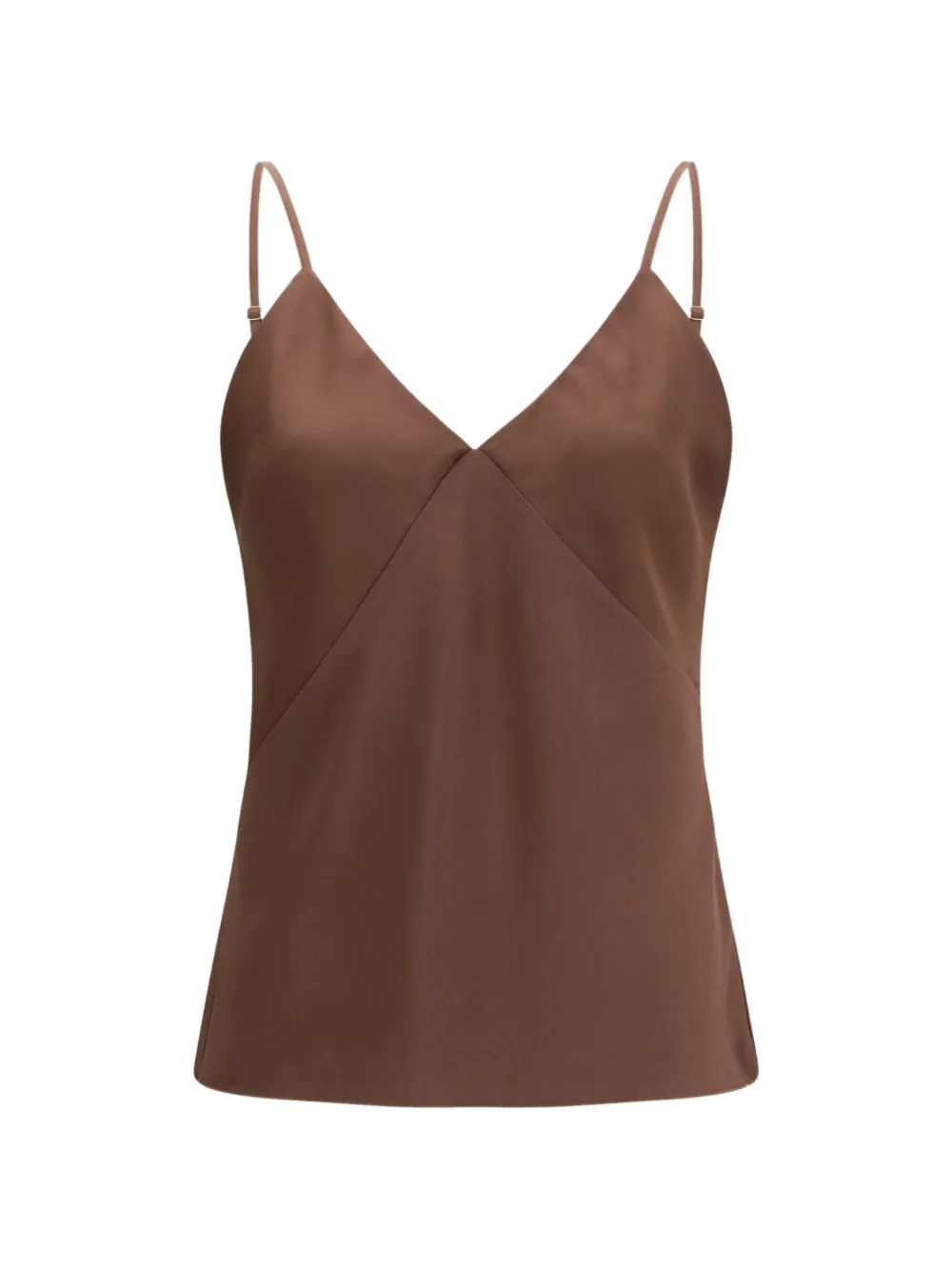 Forte Forte V-neck slip tank top - Marrone