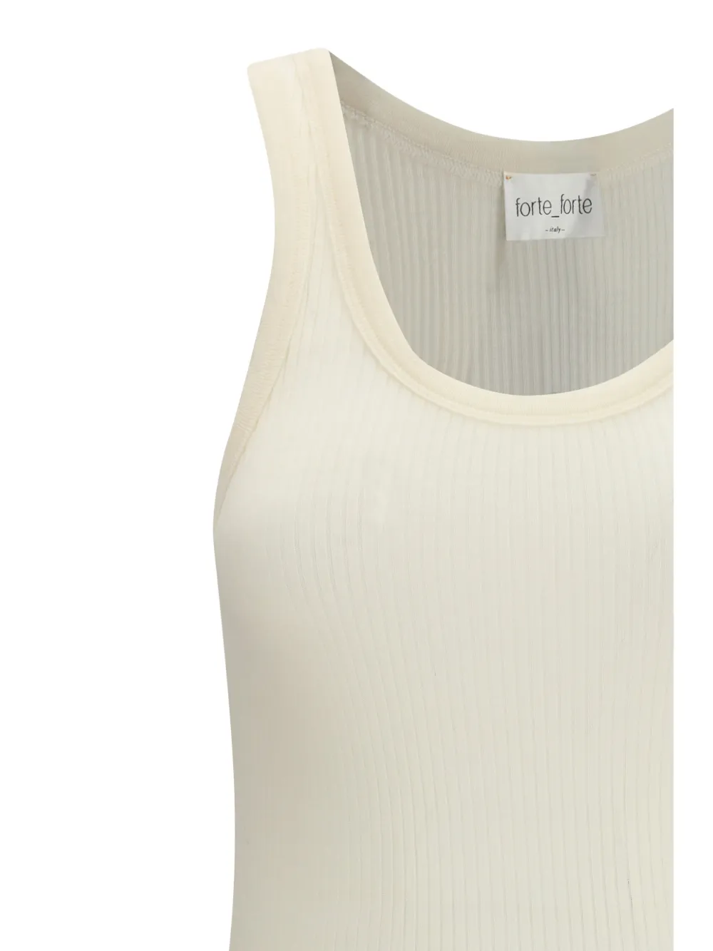 Ribbed U-Neck Top