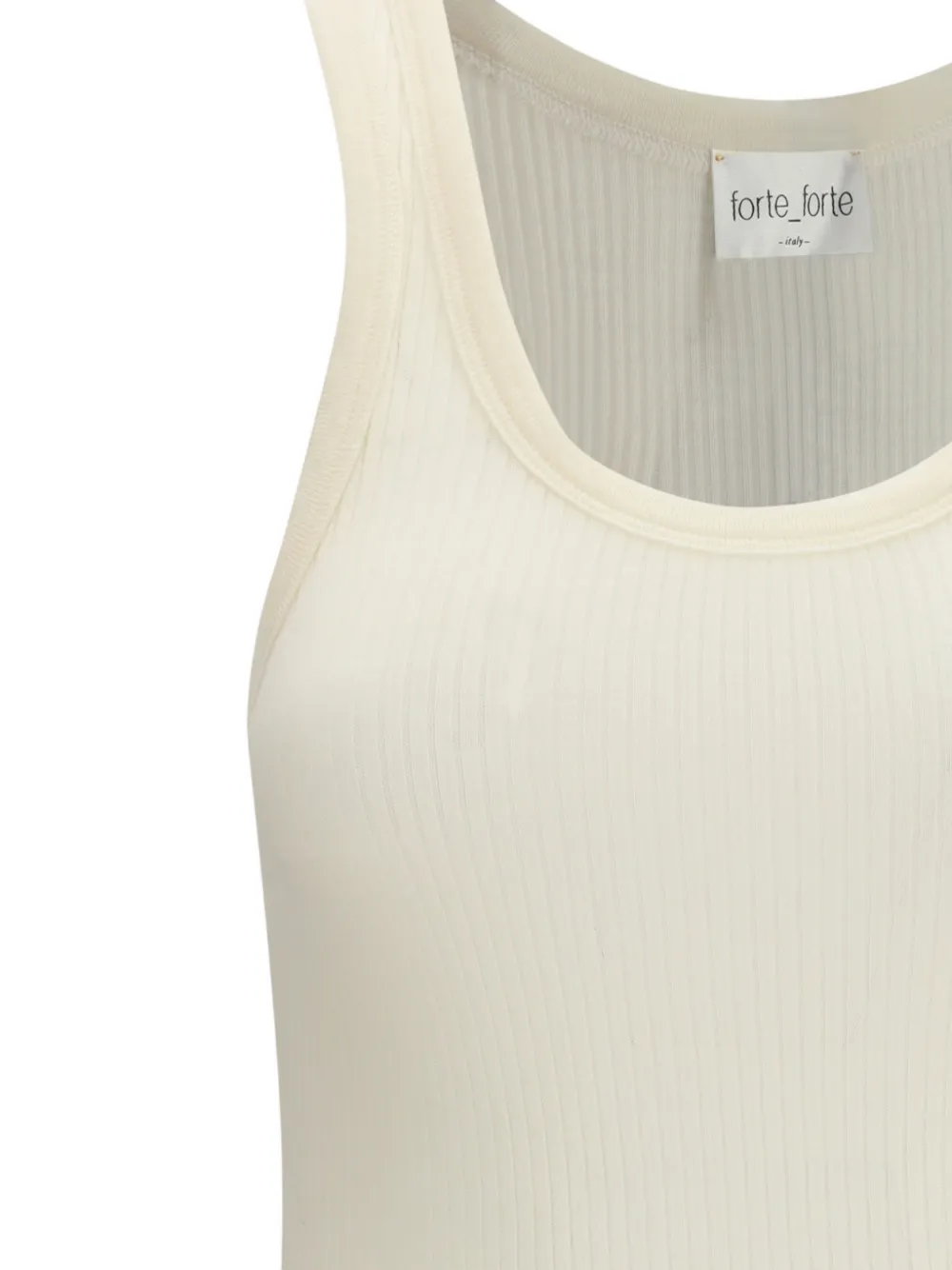 Ribbed U-Neck Top