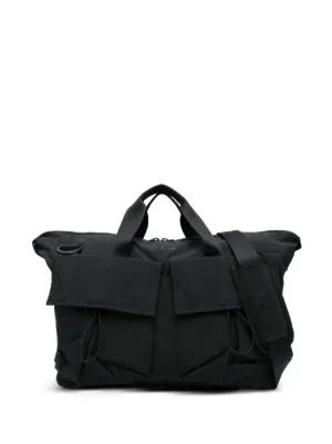 Boris Bidjan Saberi Laces Detail Large Tote Bag | Black | FARFETCH AO