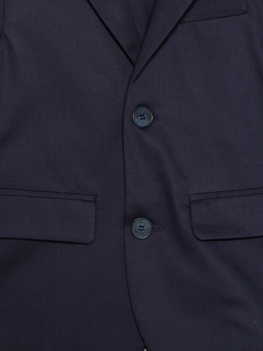  Fay Kids Buttoned Pocket Blazer - Blue 