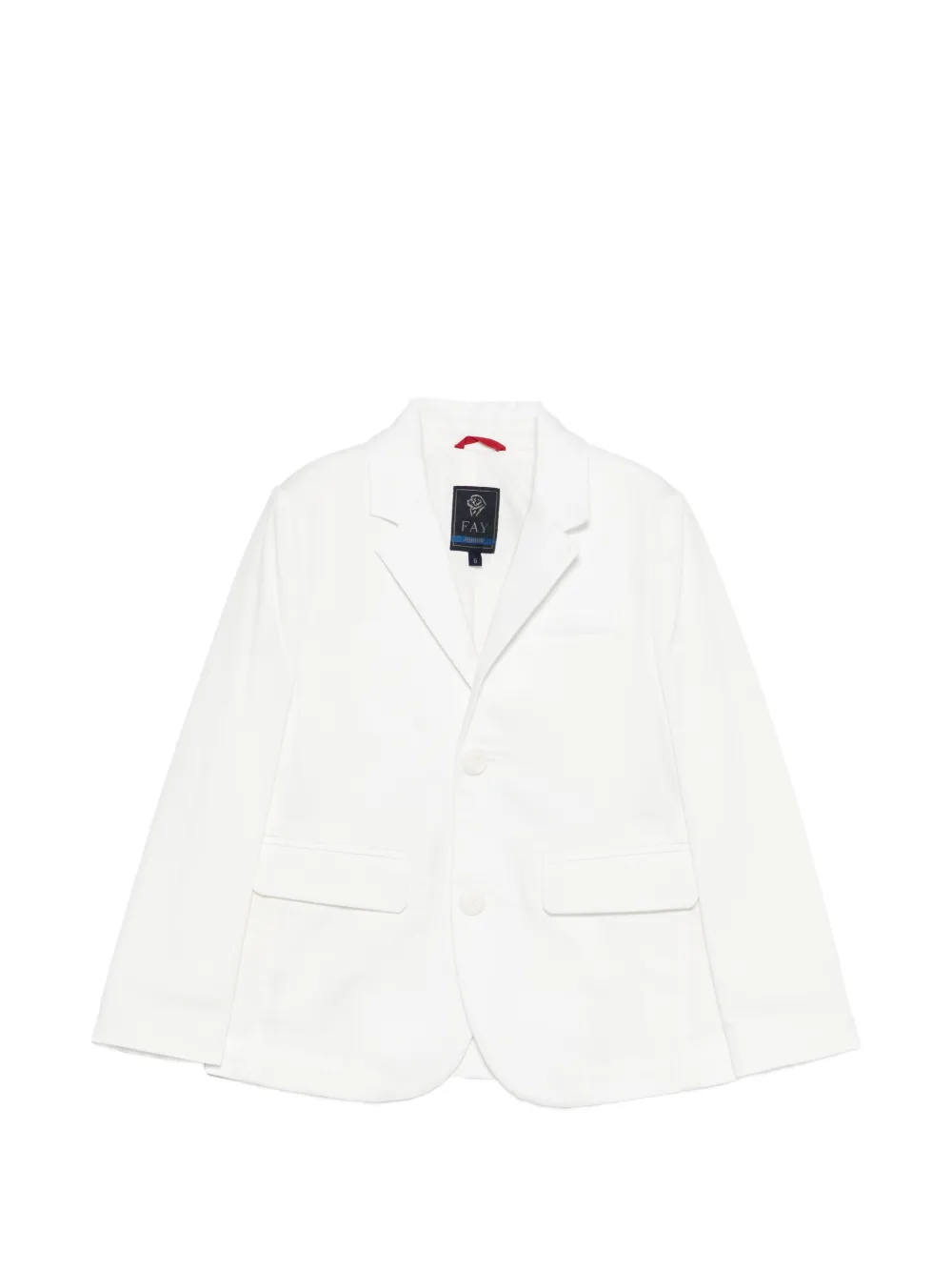Fay Kids buttoned pocket bçazer - Bianco
