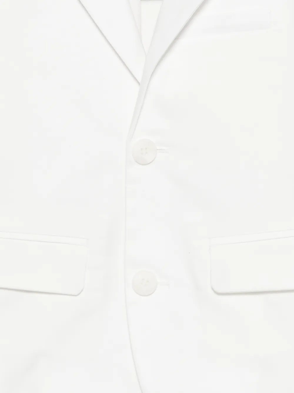  Fay Kids Buttoned-pocket Blazer - White 