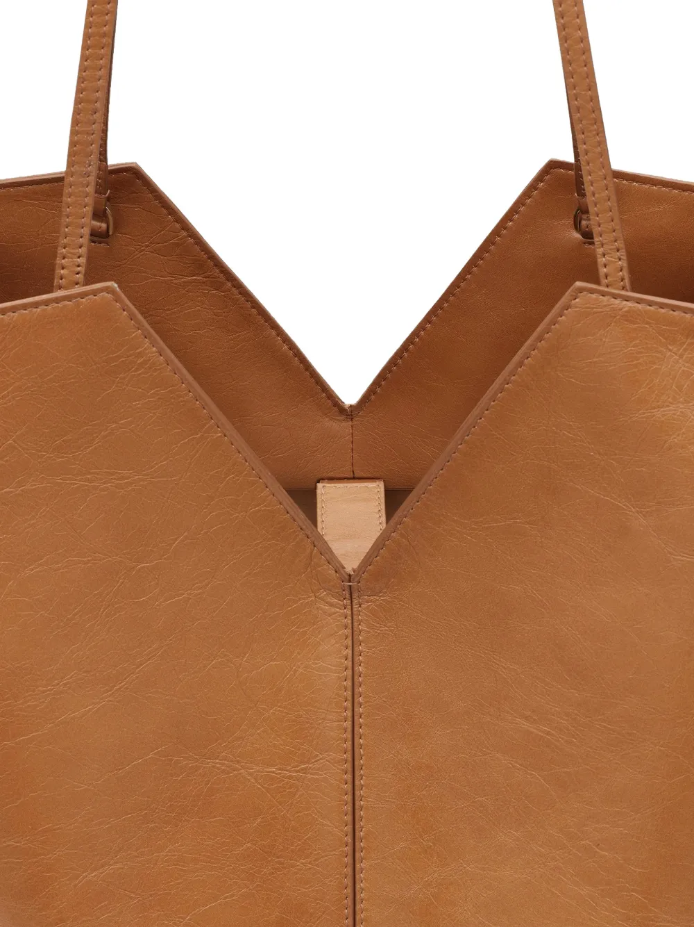  Francesco Biasia Winona 4ever Leather Tote Bag - Brown 