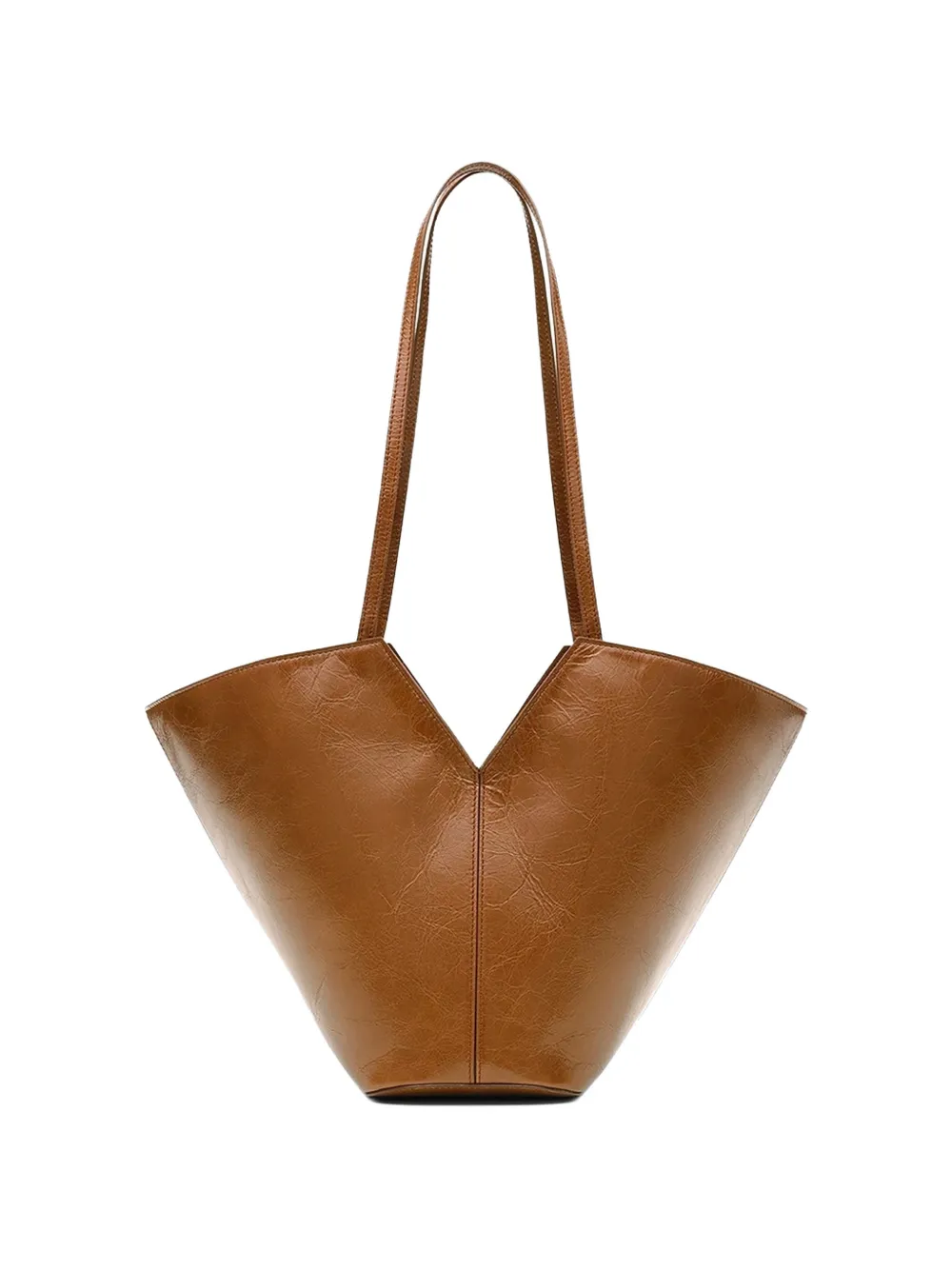  Francesco Biasia Winona 4ever Leather Tote Bag - Brown 