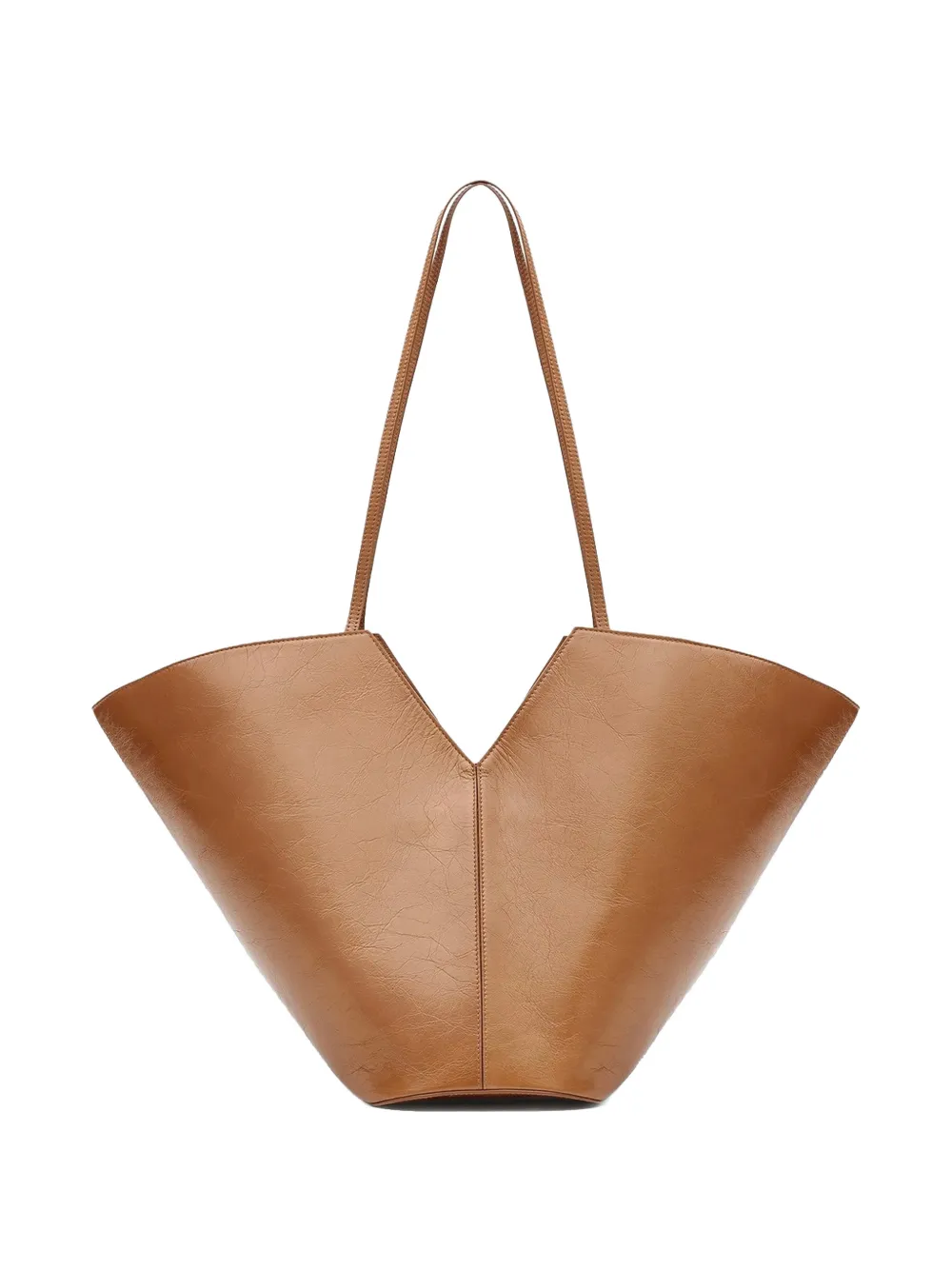 FRANCESCO BIASIA maxi Winona 4ever magnetic leather shoulder bag - Brown