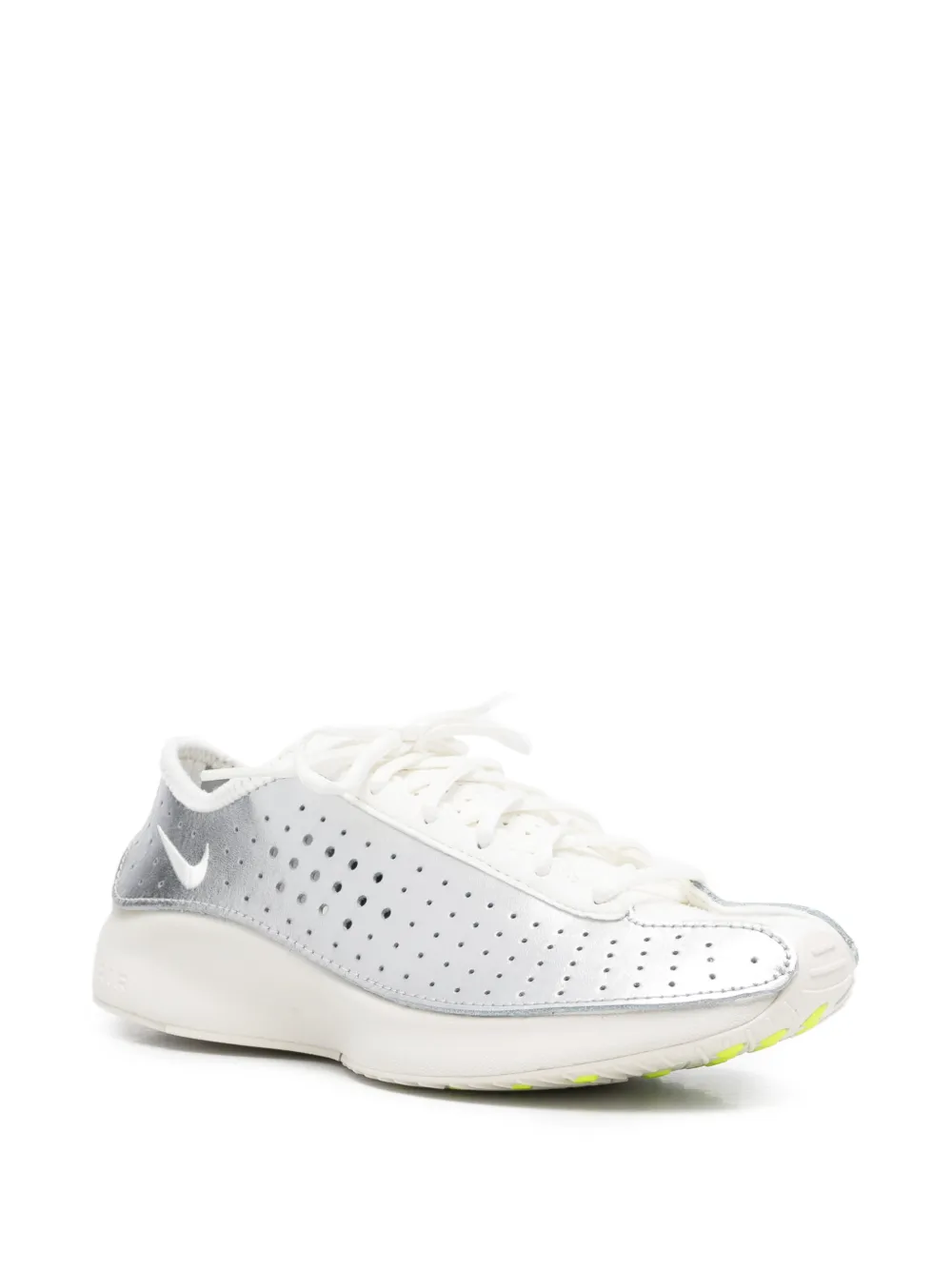 Nike Air Superfly Argento pelle sneakers Zilver