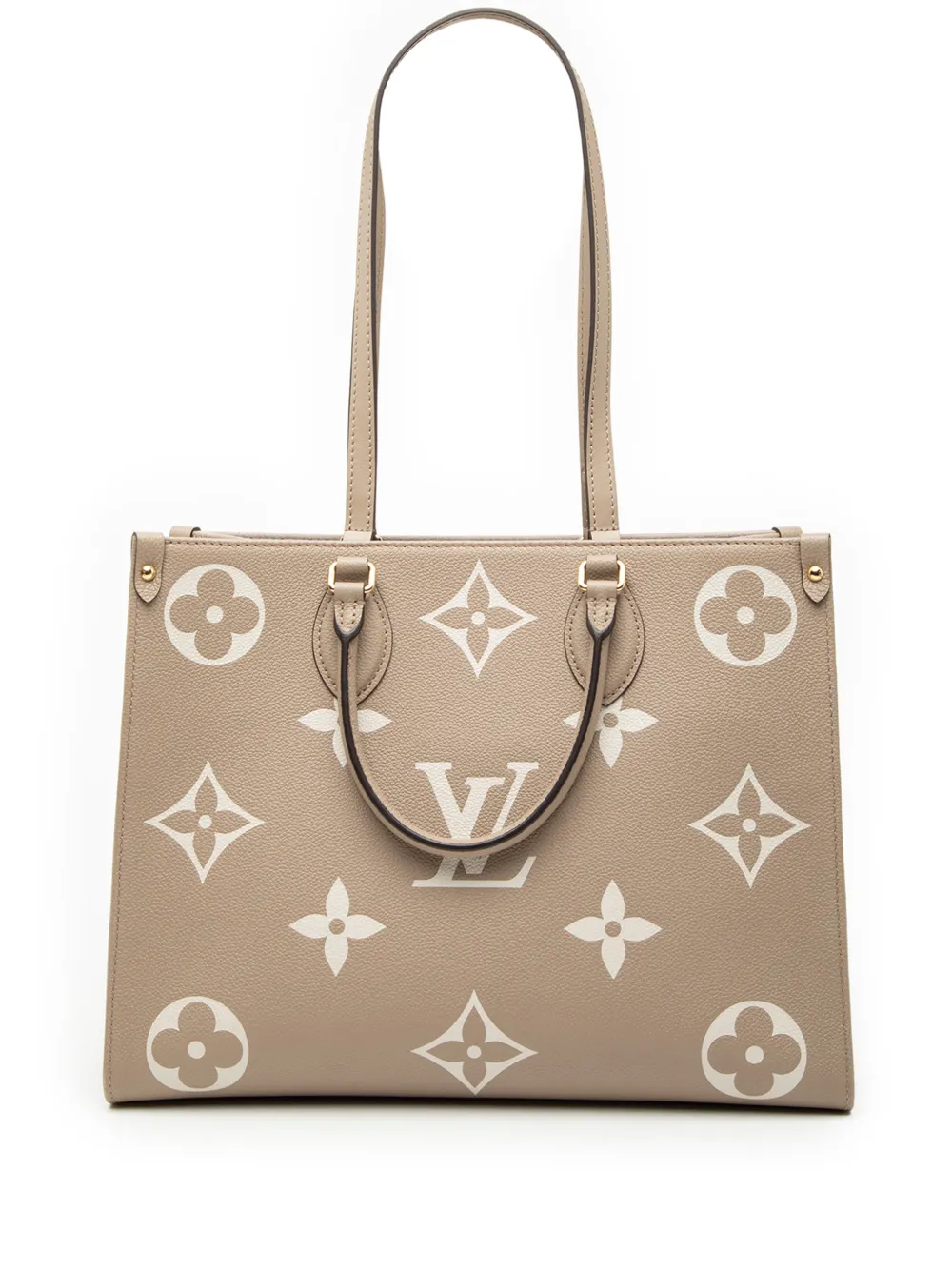 Louis Vuitton Pre-Owned 2021-2025 Bicolor Monogram Empreinte Giant Onthego MM satchel - Marrone