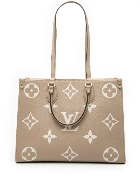 Louis Vuitton Pre-Owned 2021-2025 zweifarbige Monogram Empreinte Giant Onthego MM Satchel-Tasche