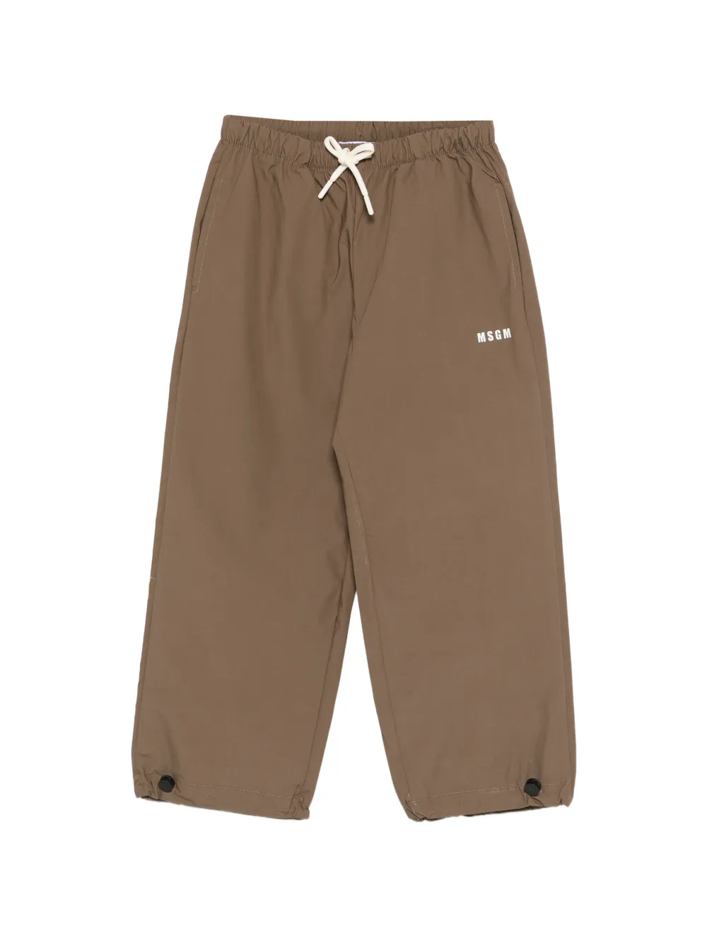 MSGM Kids drawstring trousers - Verde