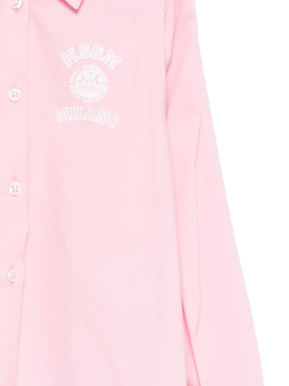  Msgm Kids Logo-print Shirt - Pink 