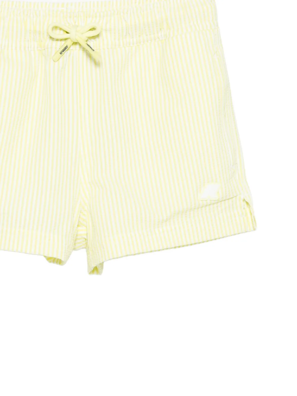 K Way Kids Striped-pattern Swim Shorts - Yellow 