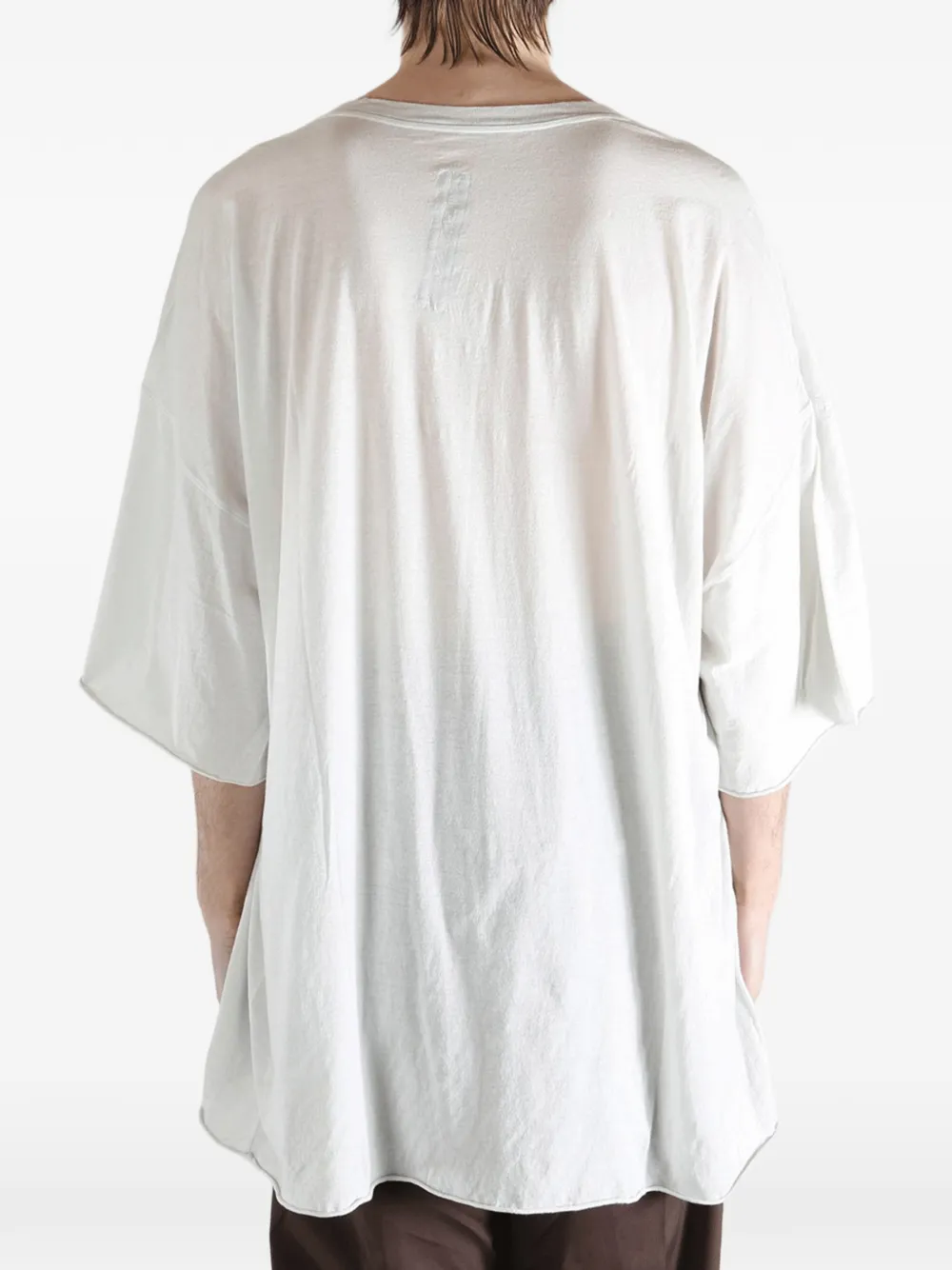 Rick Owens T-shirt met V-hals Wit