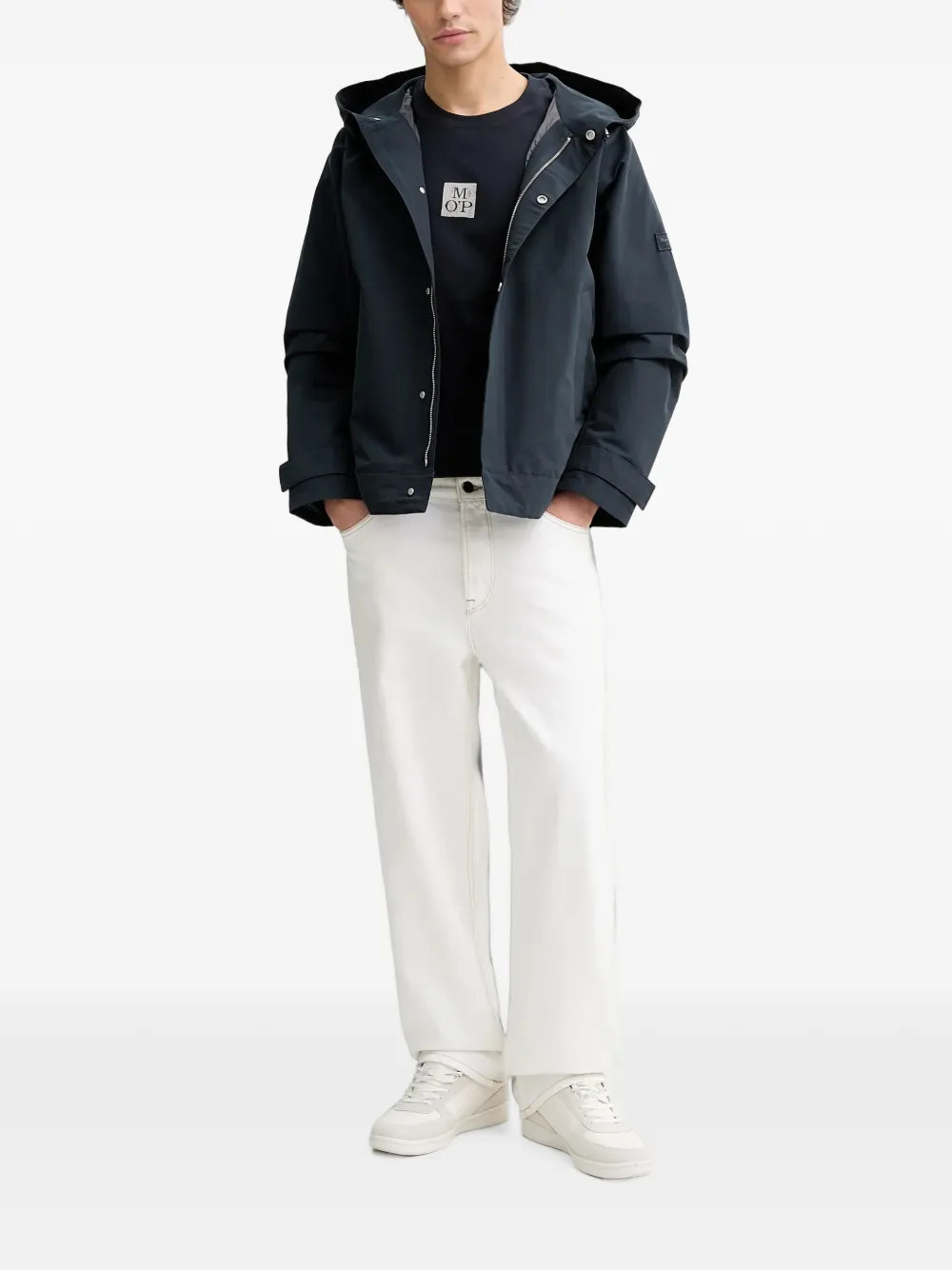 Marc O'Polo hooded jacket Blauw