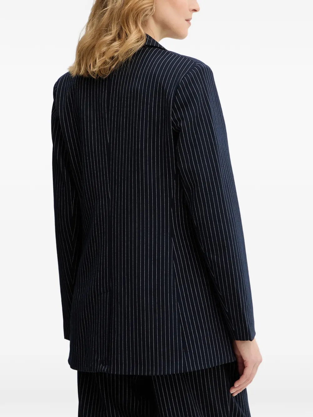  Never Fully Dressed Taylor Striped Embroidered Blazer - Blue 