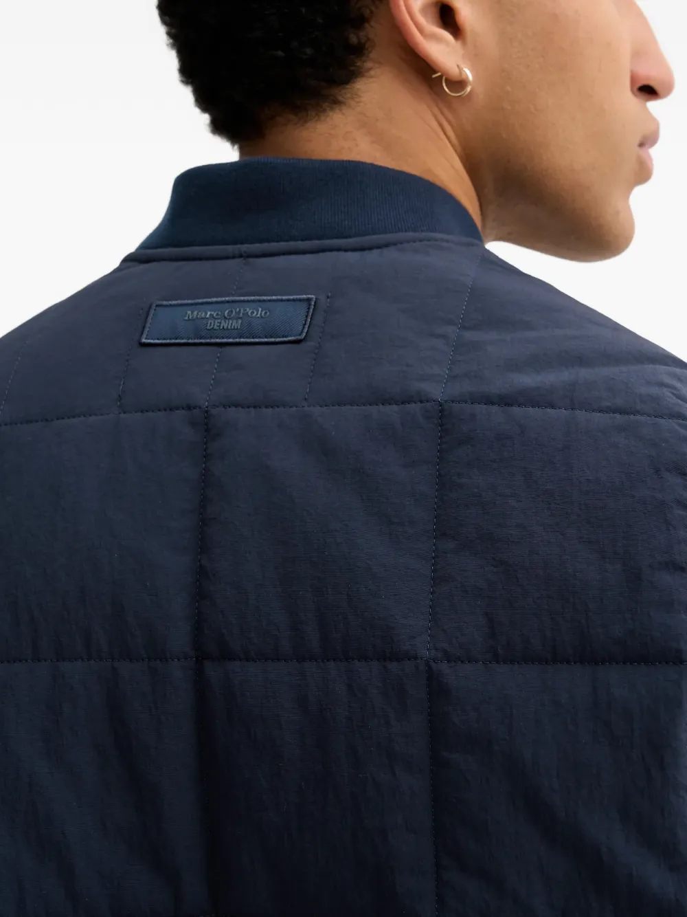 Marc O'Polo Gewatteerd waterafstotend jack Blauw