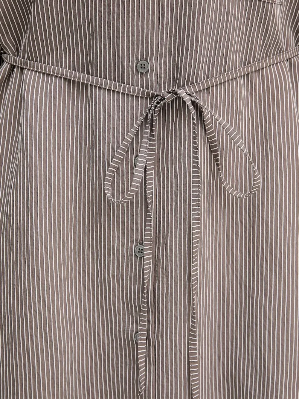 Marc O'Polo Gestreepte jurk Bruin
