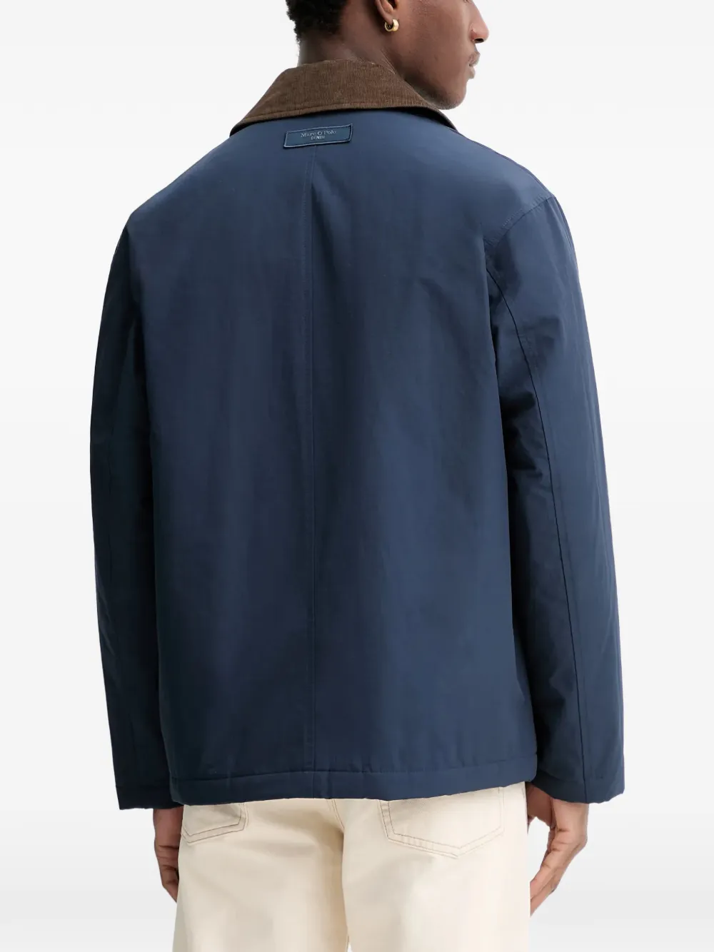Corduroy-Collar Water-Repellent Jacket