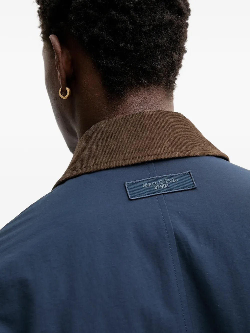 Corduroy-Collar Water-Repellent Jacket